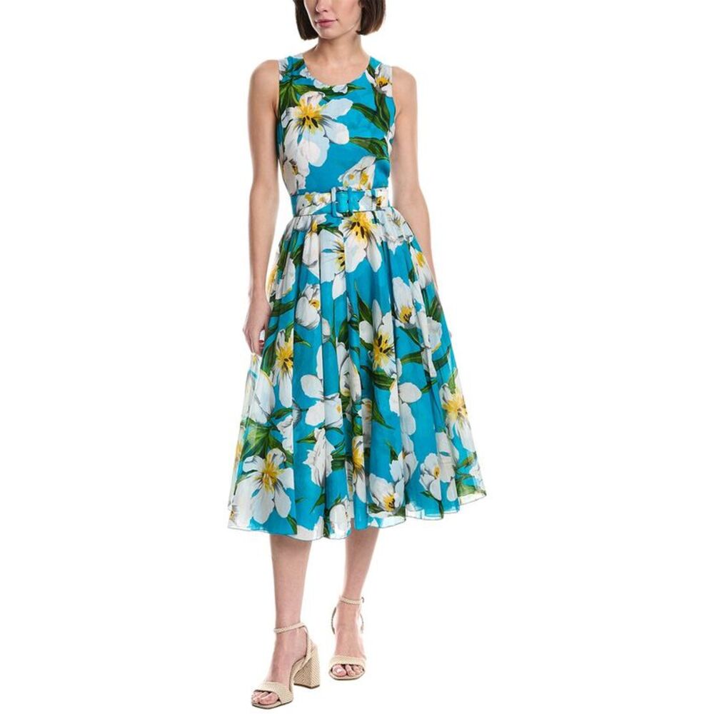 Samantha Sung Womens Aster Midi Dress